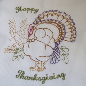 Happy Thanksgiving Turkey 5x7