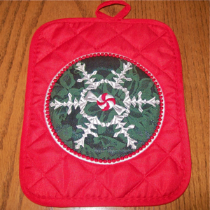 SNOW MINT APPLIQUE  5x7