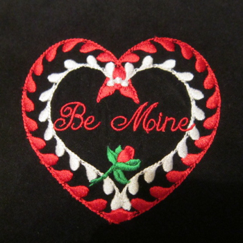 BE MINE ROSE HEART 4X4