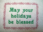FREE  HOLIDAY BLESSINGS LABEL 4X4