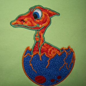 Dino Hatching  5x7 Just like Tiny in Dinosaur Train!