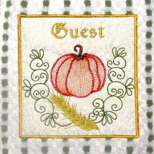 PUMPKIN GUEST PATCH APPLIQUE 5x7