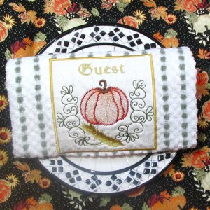 PUMPKIN GUEST PATCH APPLIQUE 5x7