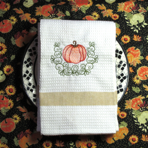 PUMPKIN GUEST PATCH APPLIQUE 5x7