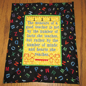 TEACHER COFFEE COZY MUG RUGS 5X7