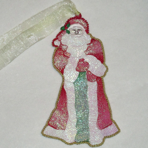 Santa Shines Free Standing Mylar Ornaments