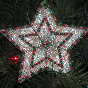 MYLAR STAR ORNAMENTS 4X4