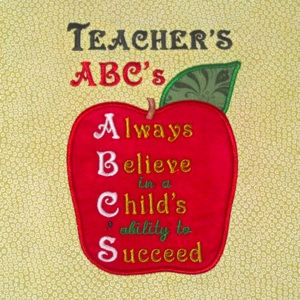 TEACHER'S ABC'S  5X7