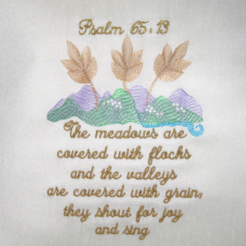 PSALM 65 V 13  5X7