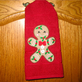 gingerbread embroidery applique design