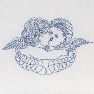 Angels Embrace Vintage Cherubs 5X7