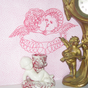 Angels Embrace Vintage Cherubs 5X7