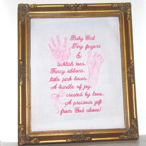 Hummers For Sale >> baby footprint handprint realistic girl poem embroidery design Hummers For Sale >> baby footprint handprint realistic girl poem embroidery design