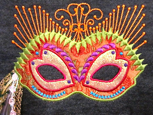 Mardi Gras / Oriental Style Mask 5X7