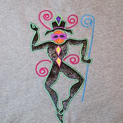 Mardi Gras Dancer Applique 8X12 and 7x12