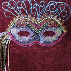 Mardi Gras Mask 1 5X7