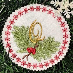 Pine Bough Alphabet and Ornament Q