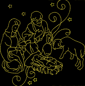 NATIVITY REDWORK 4x4