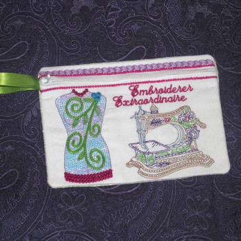 EMBROIDERER EXTRAORDINAIRE PURSE ITH