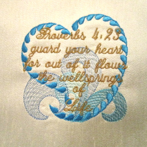 Proverb 4v23 Heart 4x4