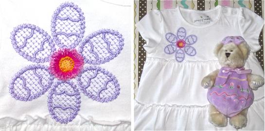 Easter - embroidery - eggs - flower - petals - fringed- design