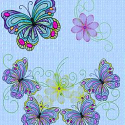 BUTTERFLY BOUNTY in MYLAR  Mini Set 8 X 12