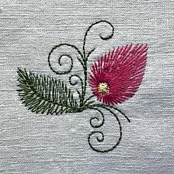 Floral Sprig Embroidery